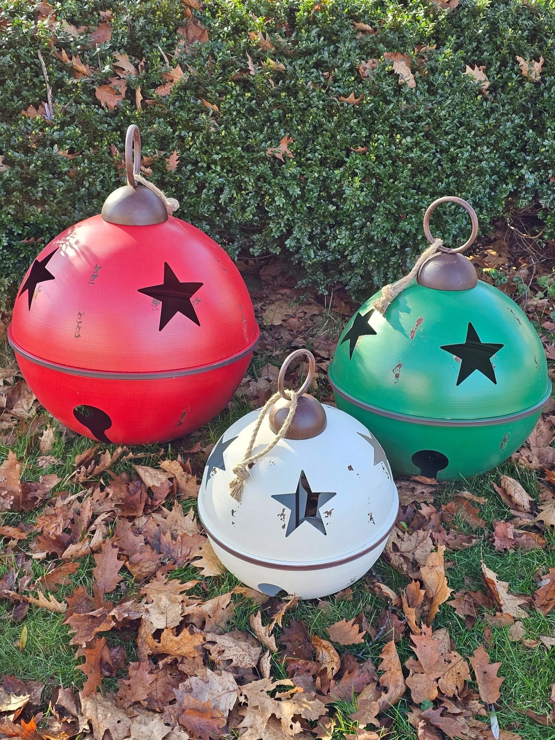 Limited Jumbo/Giant Bells | Farmhouse Christmas | Beautiful metal Christmas Decor | Hang outdoors... | Etsy (US)