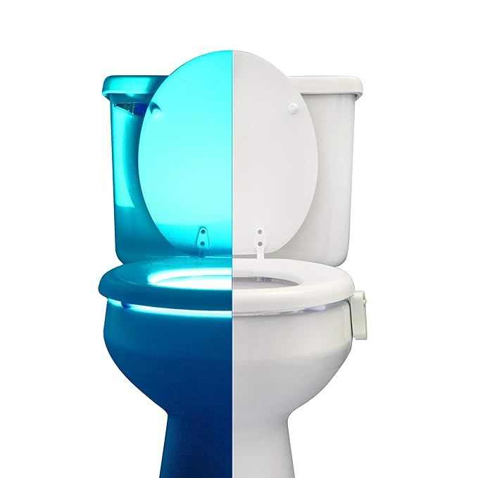 RainBowl Motion Sensor Toilet Night Light - Funny & Unique Birthday Gift Idea for Dad, Mom, Him, ... | Amazon (US)