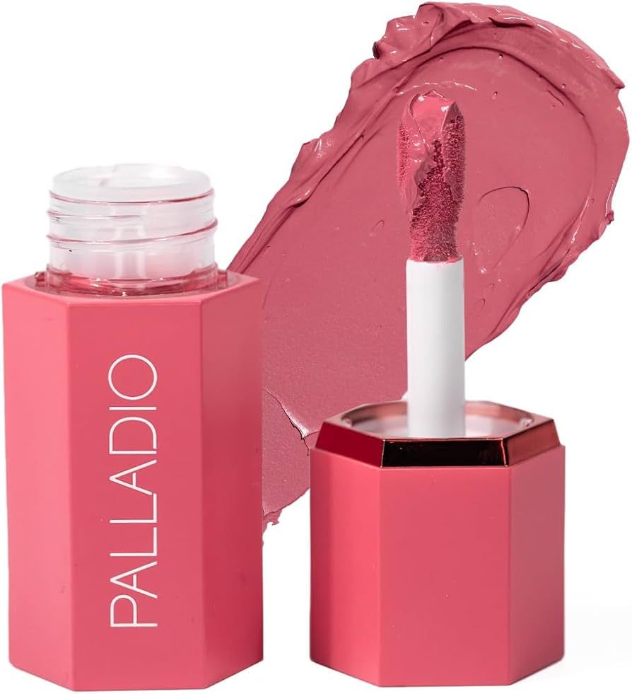 Palladio Liquid Blush for Cheeks & Lips 2-in-1 Makeup Face Blush, Weightless Cream Formula, Smudg... | Amazon (US)