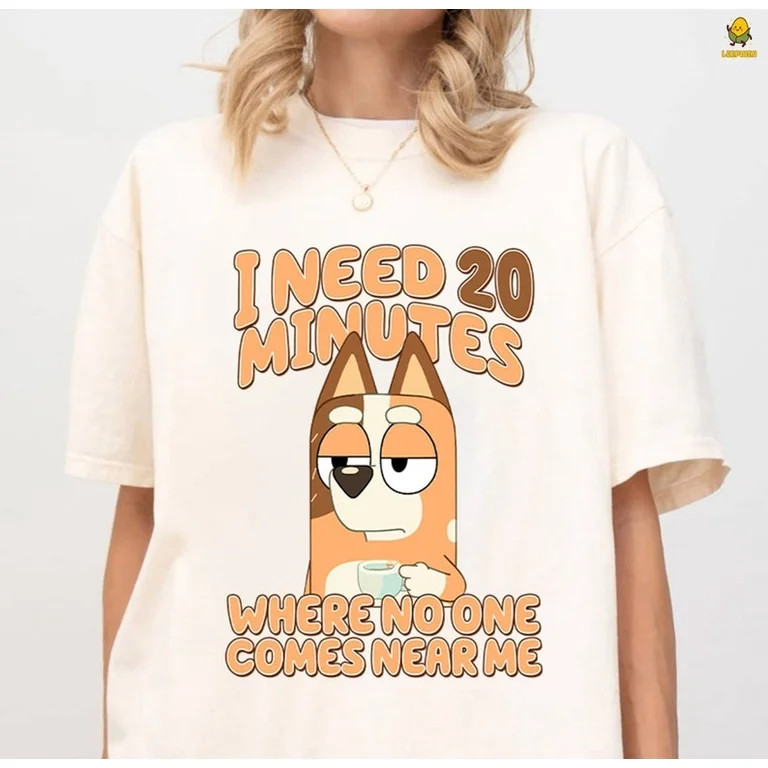 Bluey Need 20 Minutes Shirt | Bluey Dad | Chilli Mom Shirt | Bluey Mum Shirt | Bluey Shirts| Funn... | Walmart (US)