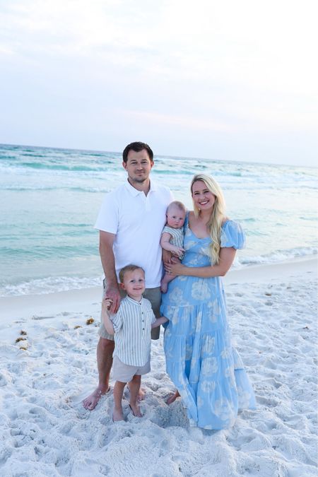 Family beach photo outfits! My dress is currently on sale from Zappos! It has limited stock in the color I’m wearing! There are other colors available! Also linked it from Nordstrom! I’m obsessed with the boys matching outfits from Rylee + cru! 

Family photos / beach photos / beach family photos / free people / Rylee + cru / family photo inspo / beach / resort / summer fashion 

#LTKFamily #LTKKids #LTKBaby