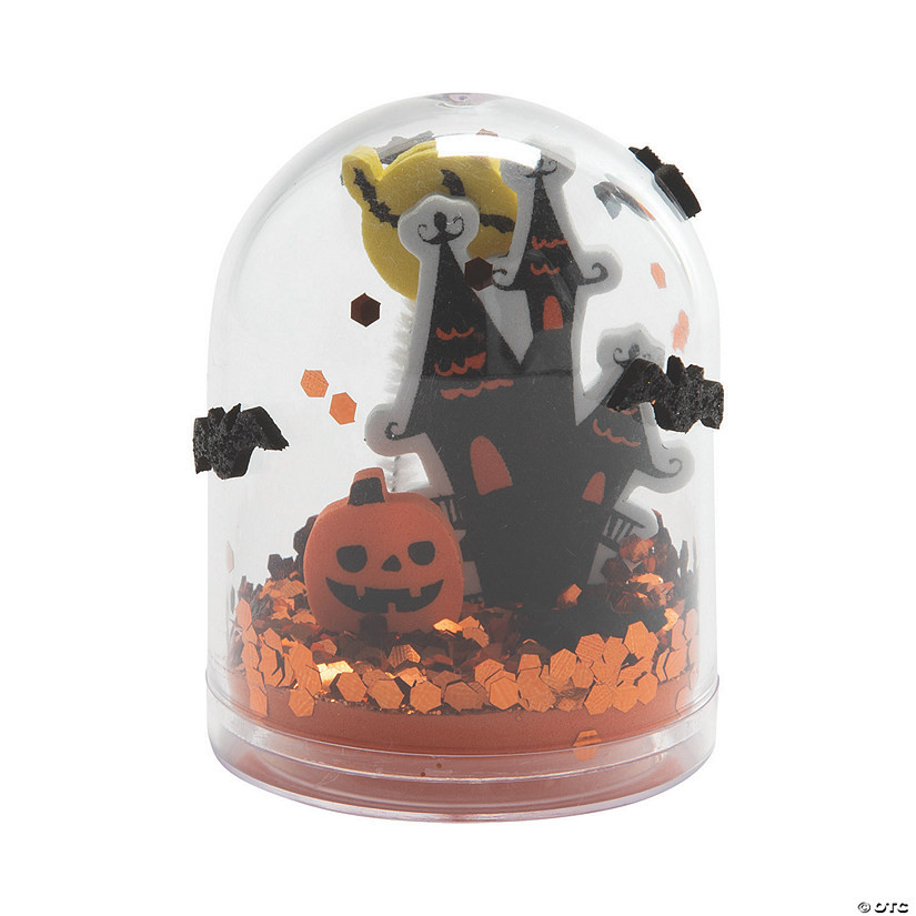 Halloween Glitter Snow Globe Craft Kit - Makes 12 | Oriental Trading Company