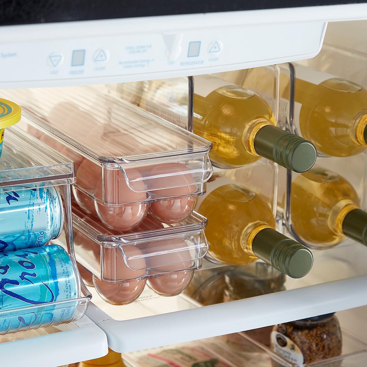 iDesign Linus Fridge Bins Egg Holder | The Container Store