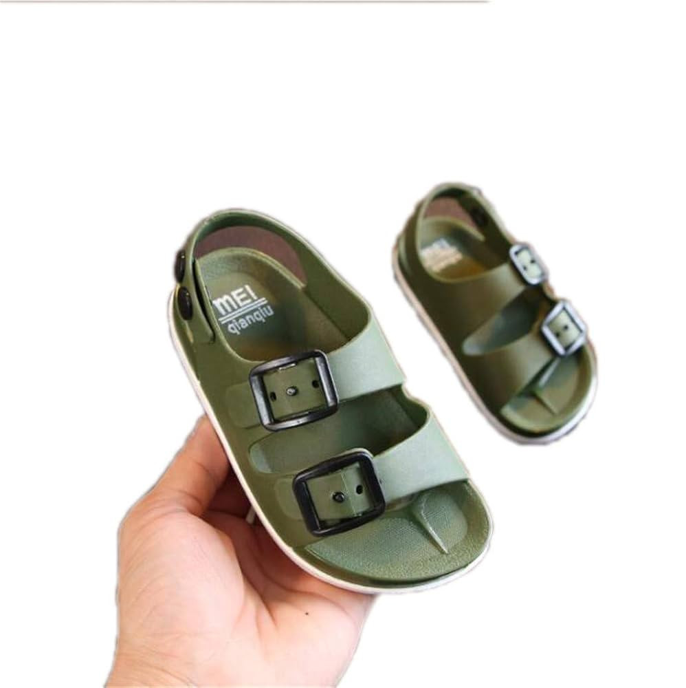 Kids Summer Boys Shoes England 1-4 Years Old Baby Children's Non-Slip Sandals Army green 11 | Amazon (US)