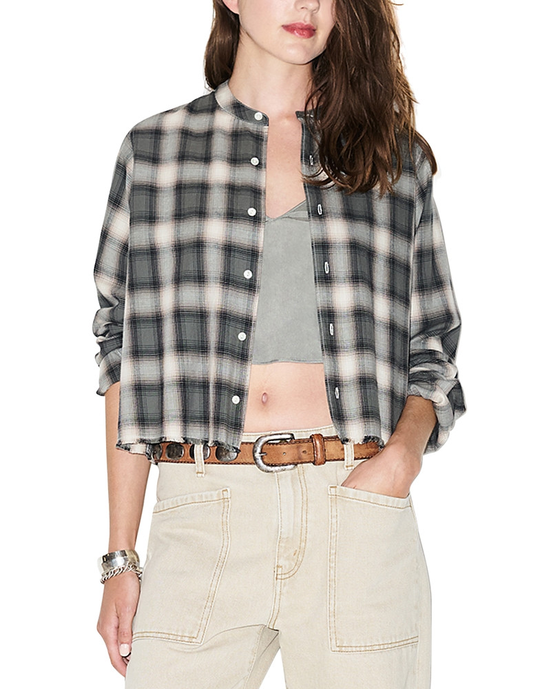 Re/Done Bianca Cropped Cotton Shirt | Bloomingdale's (US)