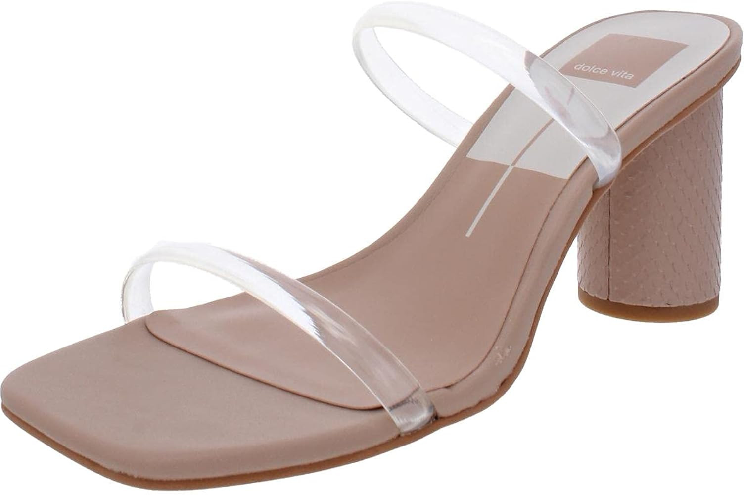 Dolce Vita Women's Noles Vinyl Heeled Sandal | Amazon (US)