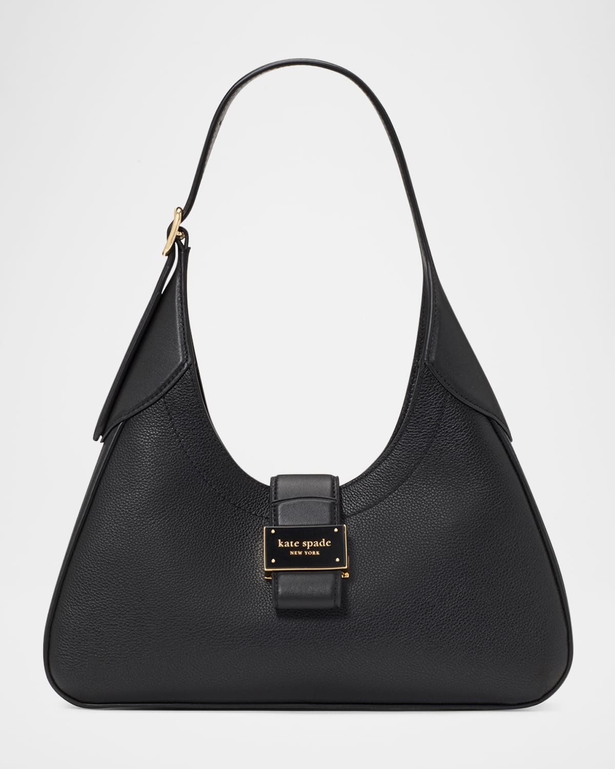 nouveau pebbled leather shoulder bag | Neiman Marcus