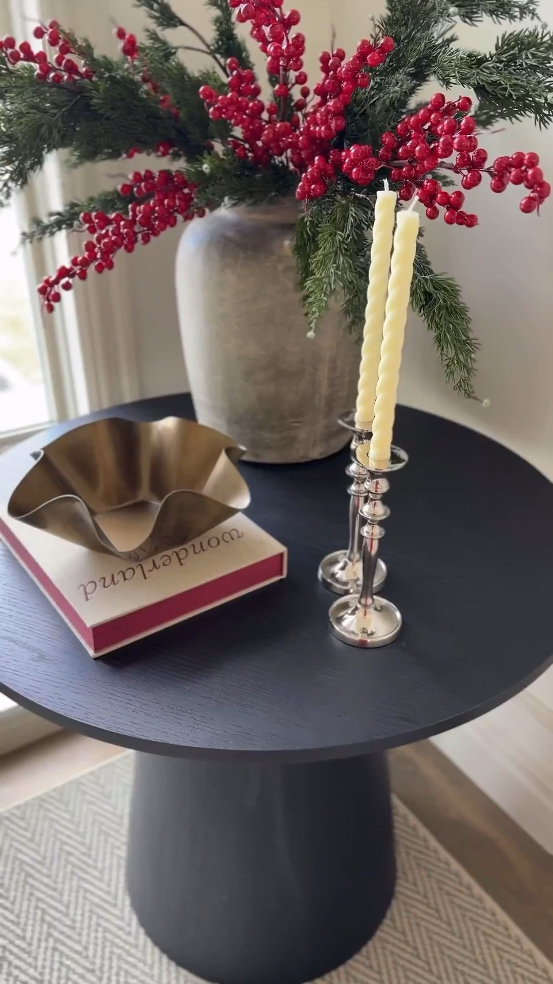 Sharing allllllll the links to the wayfair pieces I used to style my entry for the holidays, and MORE favorites in my home—These are classic pieces that don’t go out is style and you’ll use for many Christmases to come 🎄✨

You already know wayfair is one of my biggest go-tos for all things furniture and decor—they make it easy to get holiday-ready with so many beautiful festive pieces and fast easy shopping right to my door, so I don’t have to spend time in a store during the busiest time of year! 

#wayfair #holidaydecorating #christmashomedecor 

Decorating for Christmas, designer look Christmas decor, designer styles Christmas decor, Christmas decorating inspiration, holiday decor ideas, Christmas entryway, cedar stems, berry picks, berry stems, red stems, Christmas stems, silver decor, silver candlesticks, velvet pillow, entry decor, entry table, entry bench, entry rug, ruffle pillow, green pillow, earthy vase 

#LTKHome #LTKHoliday #LTKSeasonal