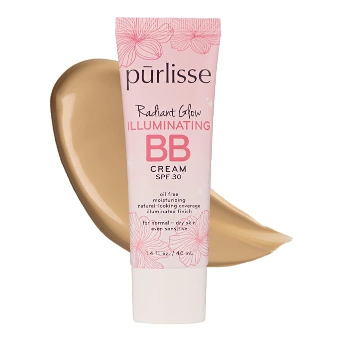 purlisse Radiant Glow Illuminating BB Cream SPF 30: Cruelty-Free & Clean, Paraben & Sulfate-Free,... | Amazon (US)
