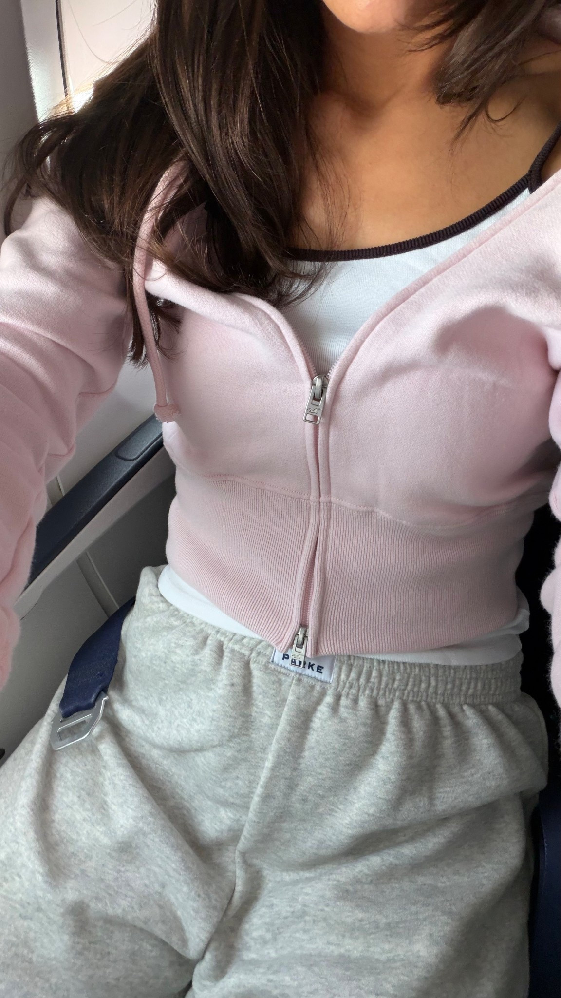 ideal travel outfit #LTKtravel #airportoutfit #babypink 