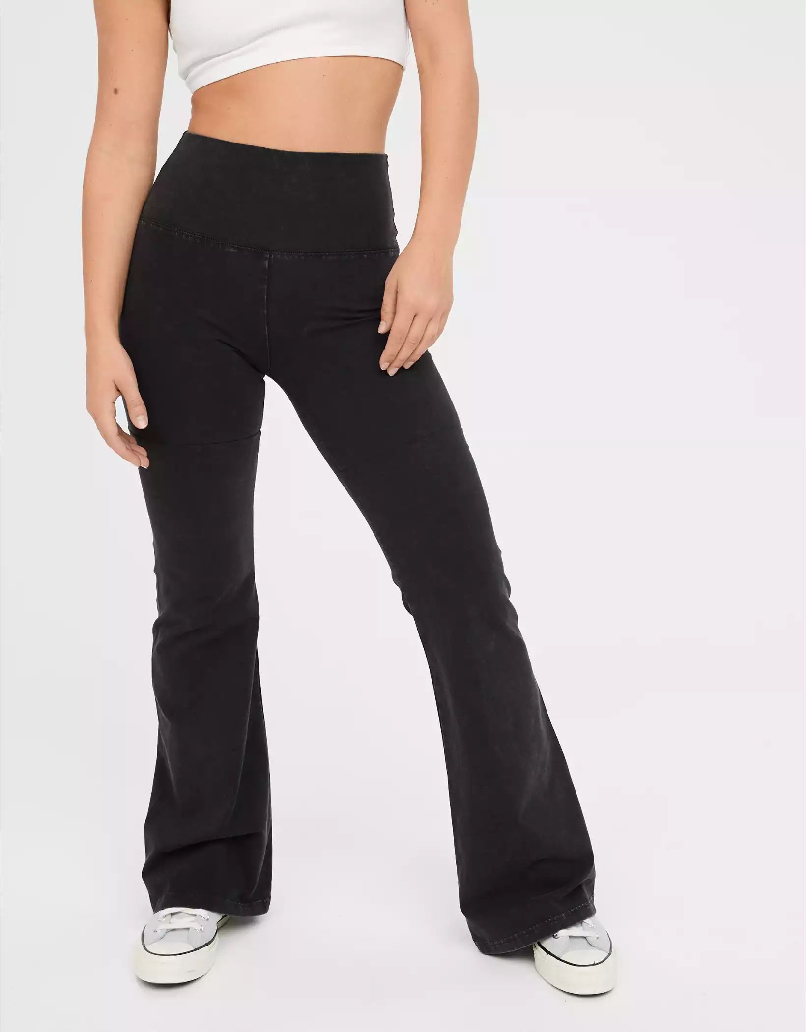 OFFLINE By Aerie OG High Waisted Flare Legging | American Eagle Outfitters (US & CA)