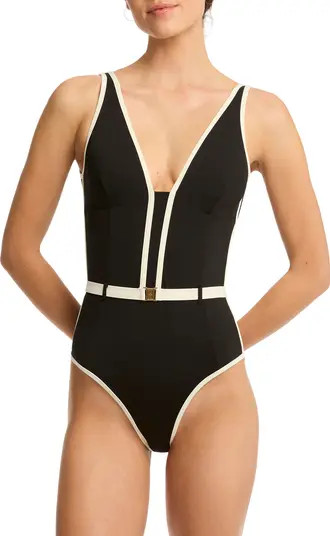 Sea Level Bound Belted One-Piece Swimsuit | Nordstrom | Nordstrom
