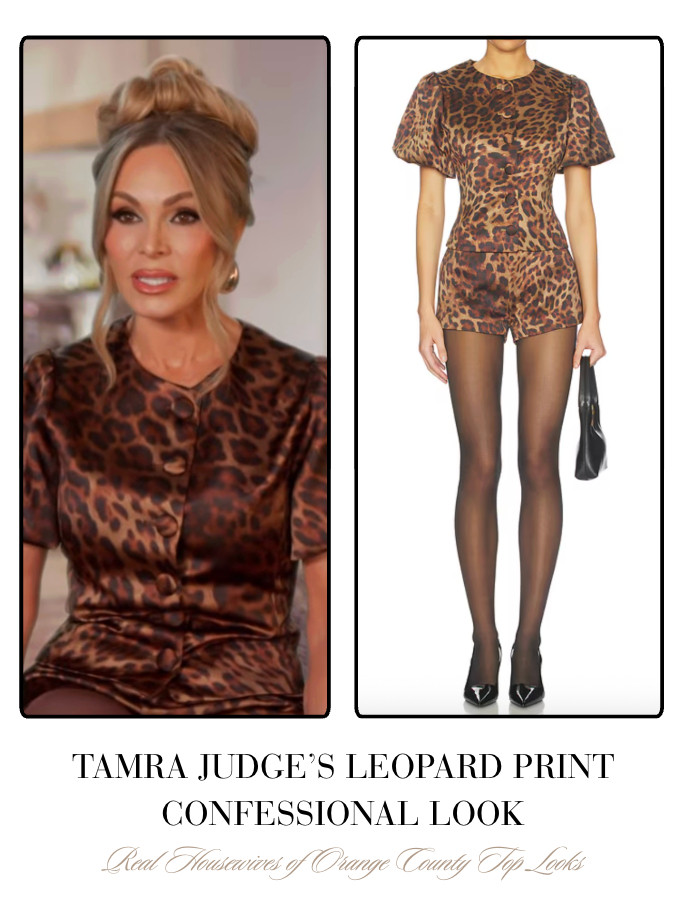  Tamra Judge's Leopard Print Confessional Look 

 