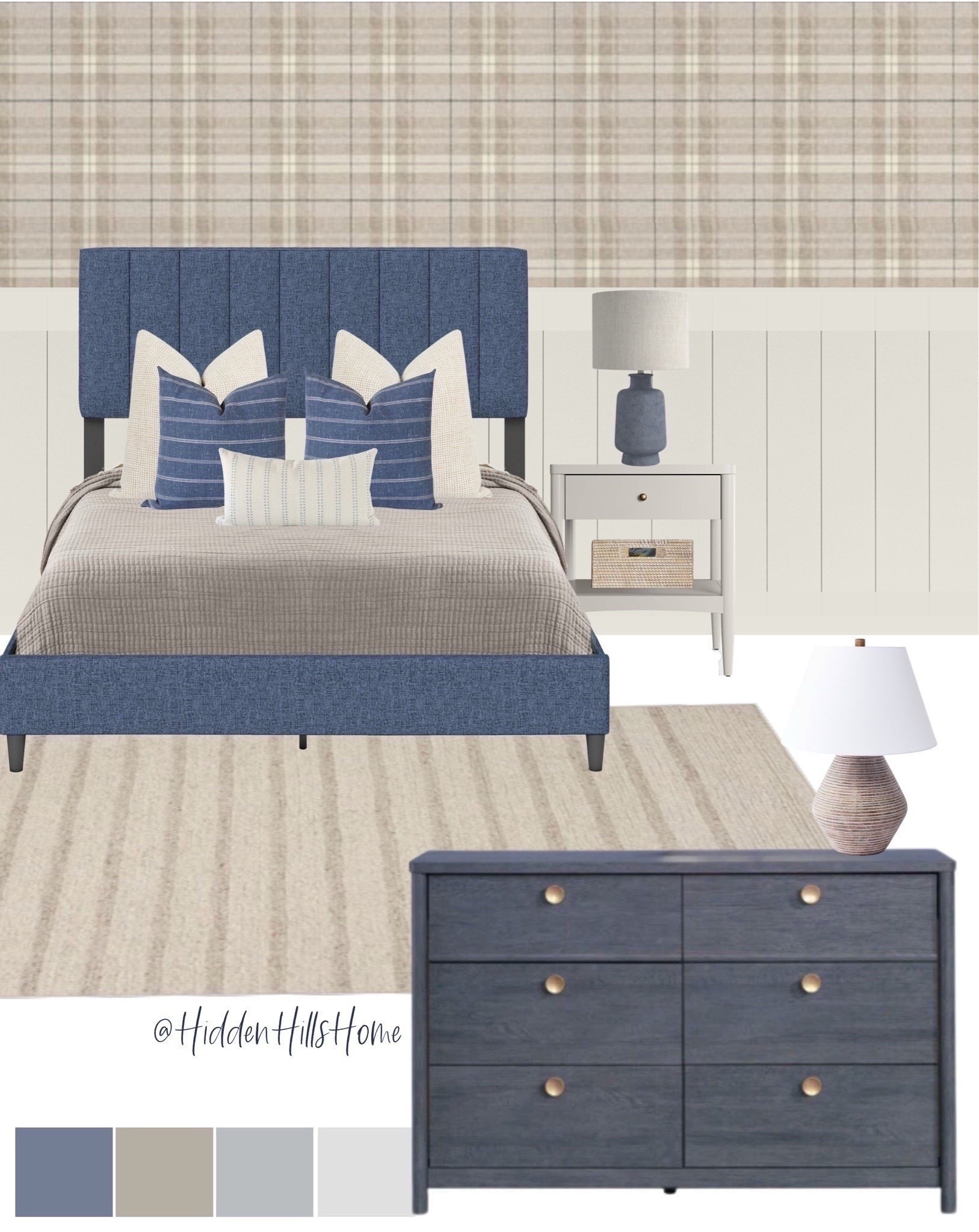 Boys bedroom decor, boys room decor ideas, home decor, kids bedroom mood board #boysbedroom