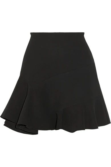 Fluted silk and wool-blend mini skirt | NET-A-PORTER (UK & EU)