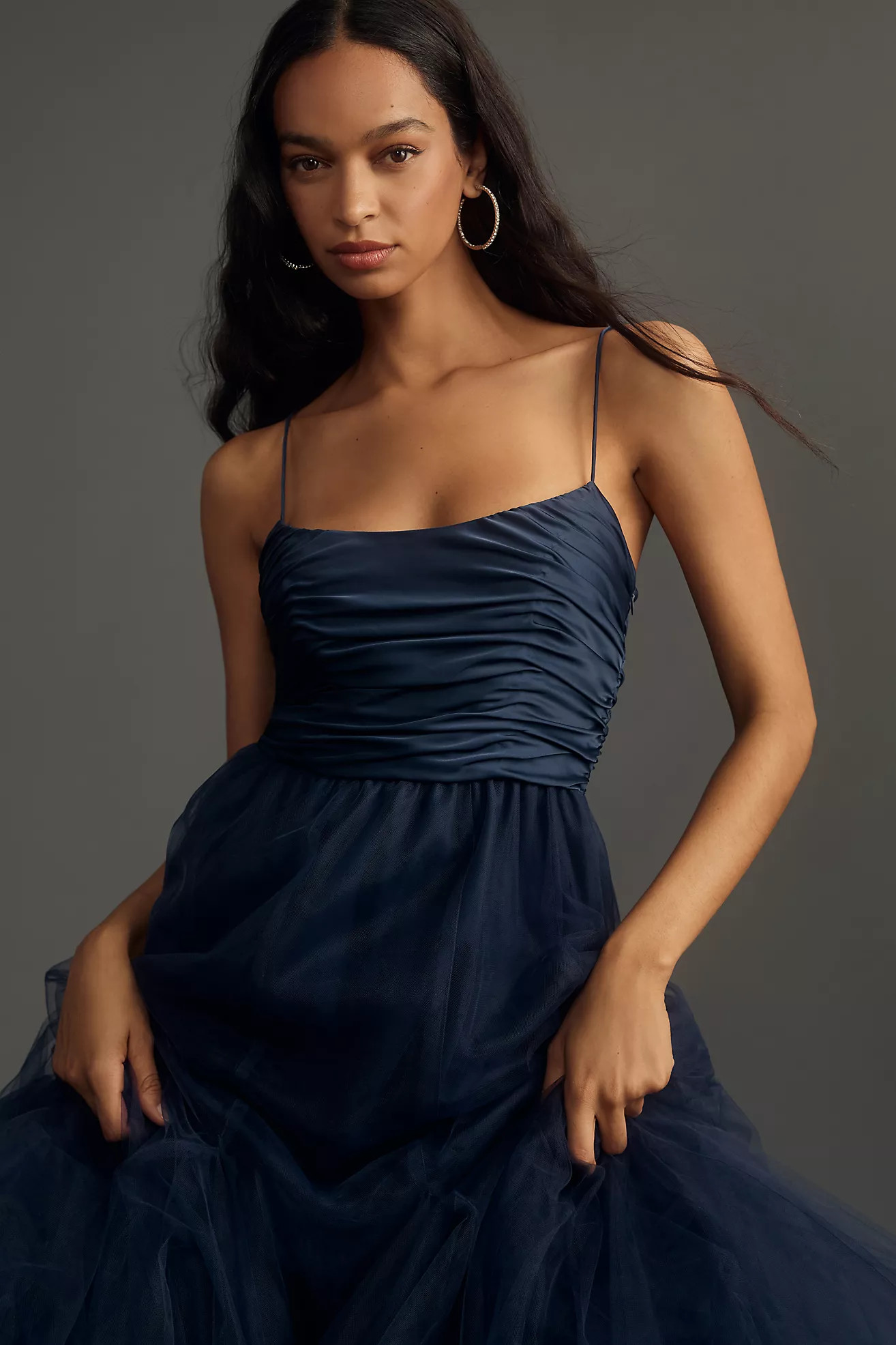 Hutch Toni Barre Sleeveless Tulle Maxi Dress | Anthropologie (US)