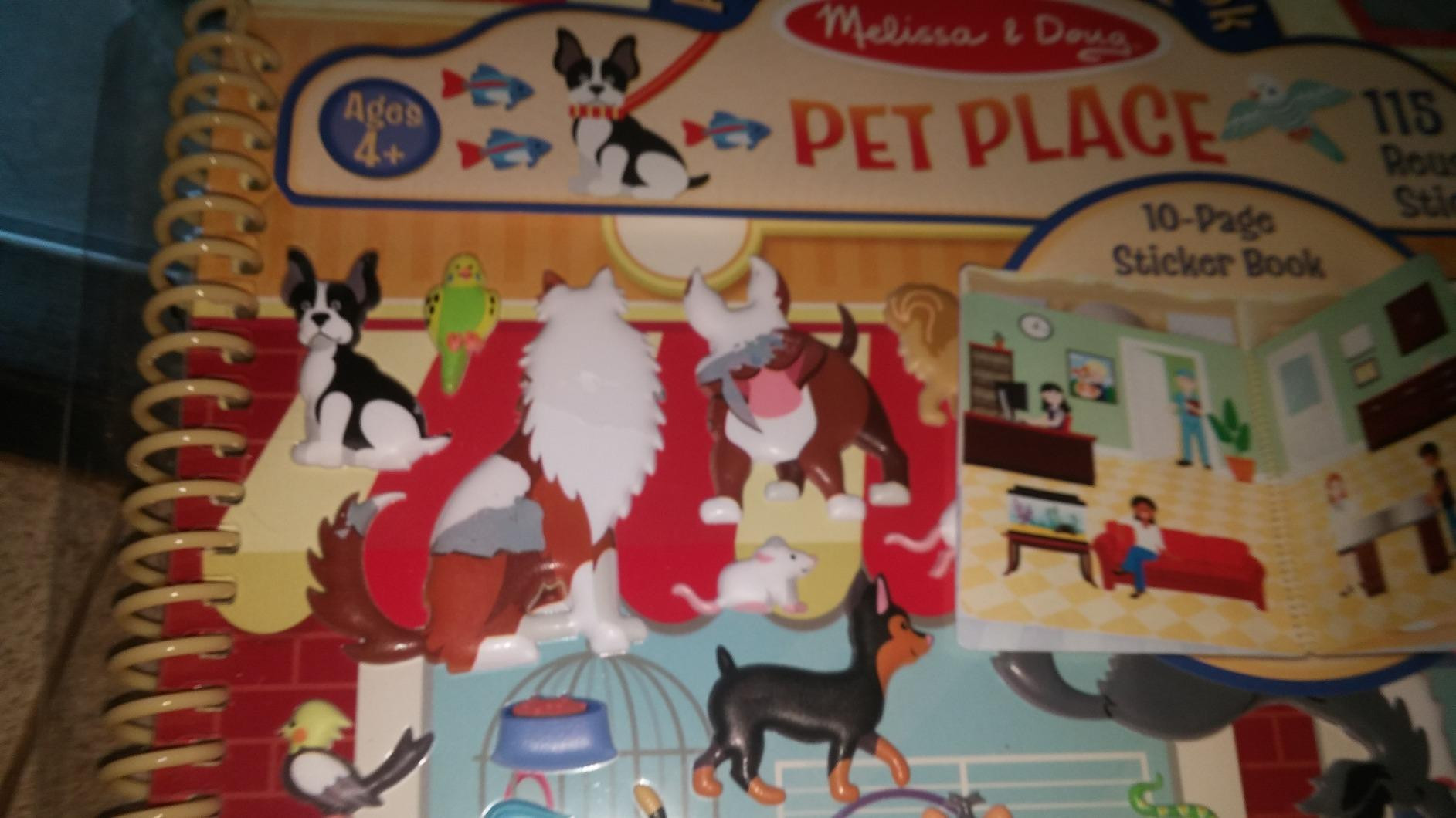 Melissa & Doug Pet Shop Puffy Sticker Set With 115 Reusable Stickers - FSC Certified | Amazon (US)