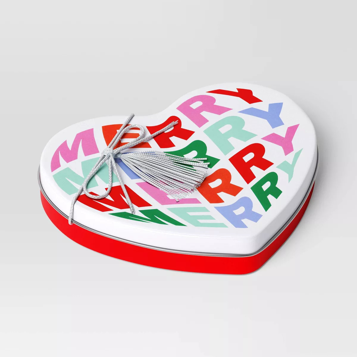 Tin 'Merry' Heart Christmas Gift Card Holder - Wondershop™ | Target