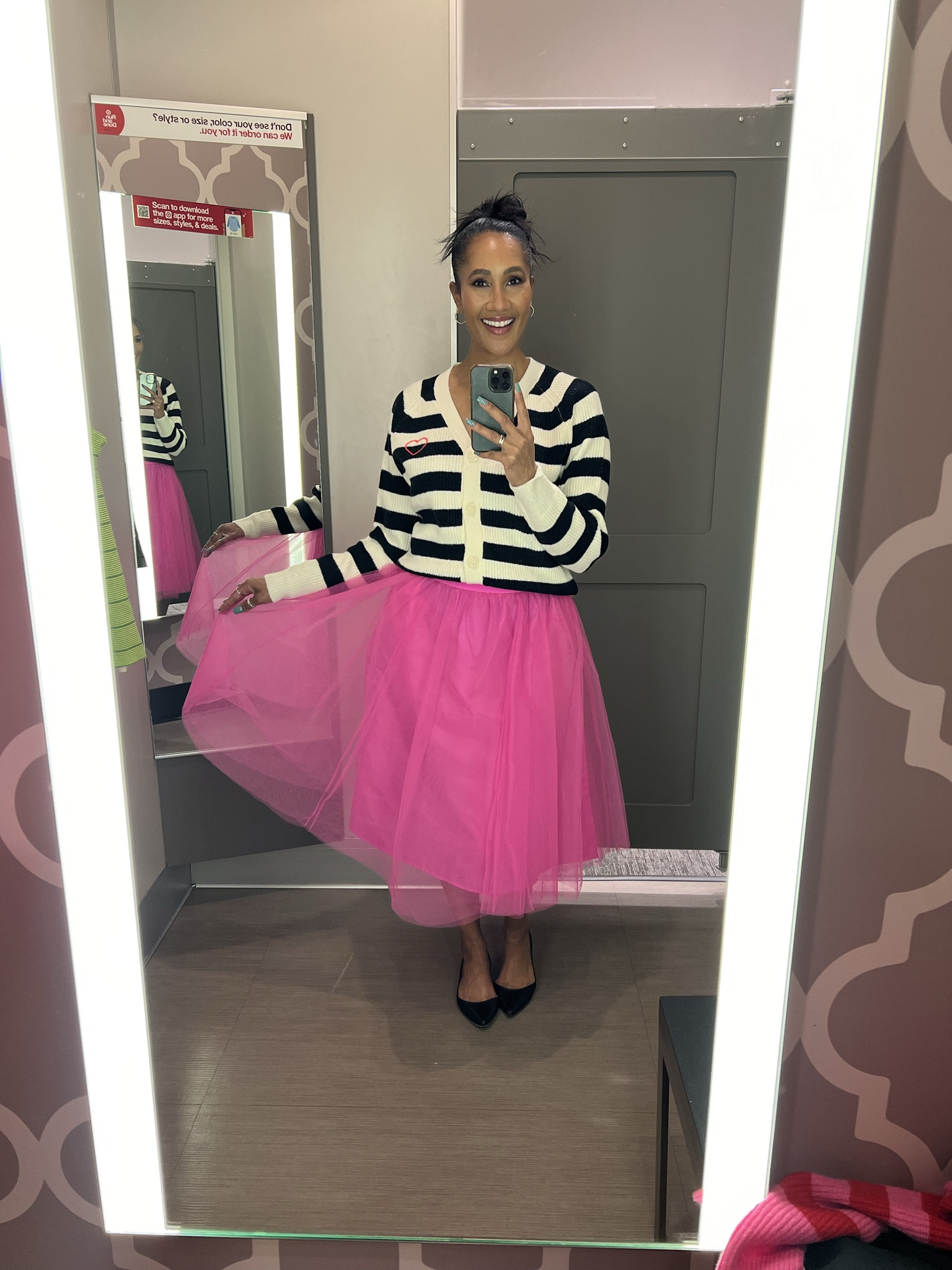 How cute are these Valentine’s Day outfits from Target!  I’m wearing a medium in the pink skirt and could go down a size (I wear a size 10).  I’m wearing a small in the sweaters.  They are a little oversized as well. 

#LTKmidsize #LTKworkwear #LTKfindsunder50