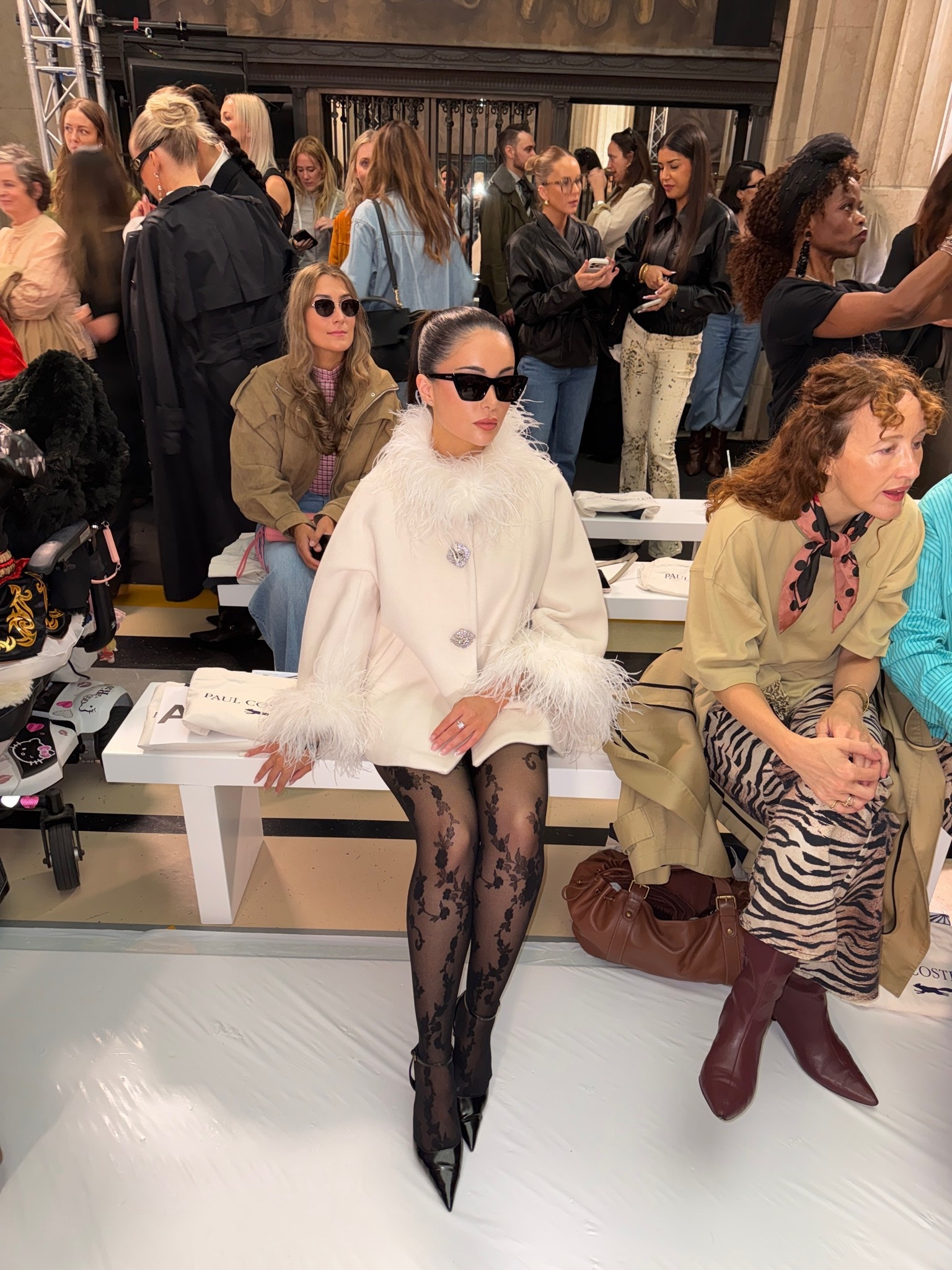 Frow at Paul Costelloe wearing Nana Jacqueline - size S

 #lfw #londonfashionweek #nanajacqueline #whitecoat #creamcoat #ostrichfeathers #capecoat #cape #womenscoat #formalcoat #dresscoat #tailoredcoat #capejacket #capecoat #woolcoat #fashionmonth #paulcostelloe

#LTKFashionMonth #LTKpartywear #LTKstyletip