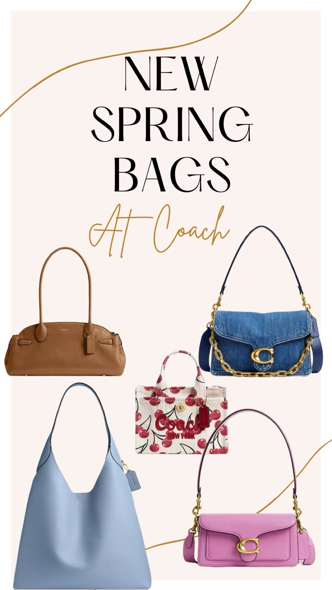 Coach has fabulous new spring bags in on trend colors, styles shapes, and textures 

#LTKItBag #LTKSeasonal #LTKStyleTip