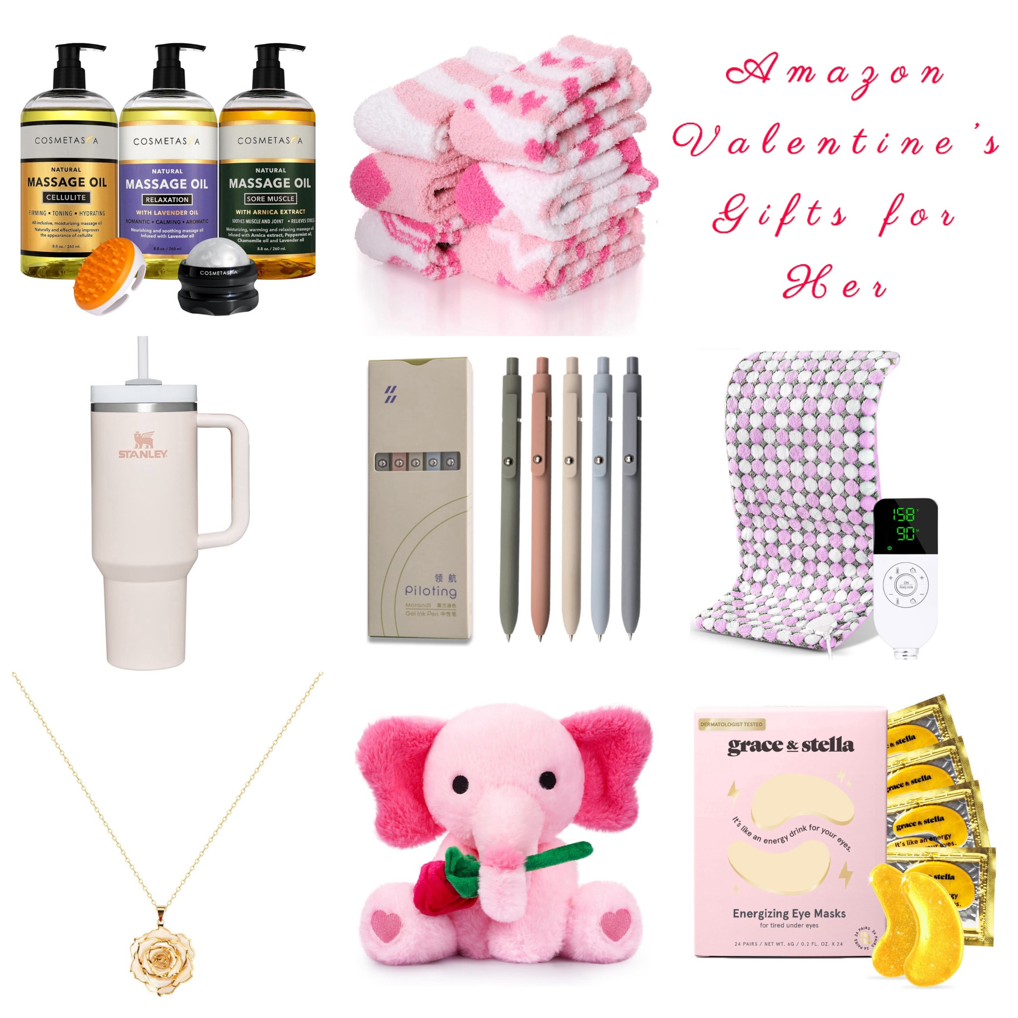 Amazon
Valentine’s Day
Valentine
Gifts
Gift Guide
For her
Massage
Socks
Comfy
Cup
Stanley
Trends
Trending
Pens
Office
Work
Creator
Heating Pad
Self Care
Necklace
Flowers
Accessories
Plush
Stuffed Animal
Elephant
Eye Masks
Beauty
Relax
Girlfriend
Wife
Friend
Mom
Daughter
Best Sellers
Most Loved

#LTKGiftGuide #LTKbeauty #LTKMostLoved