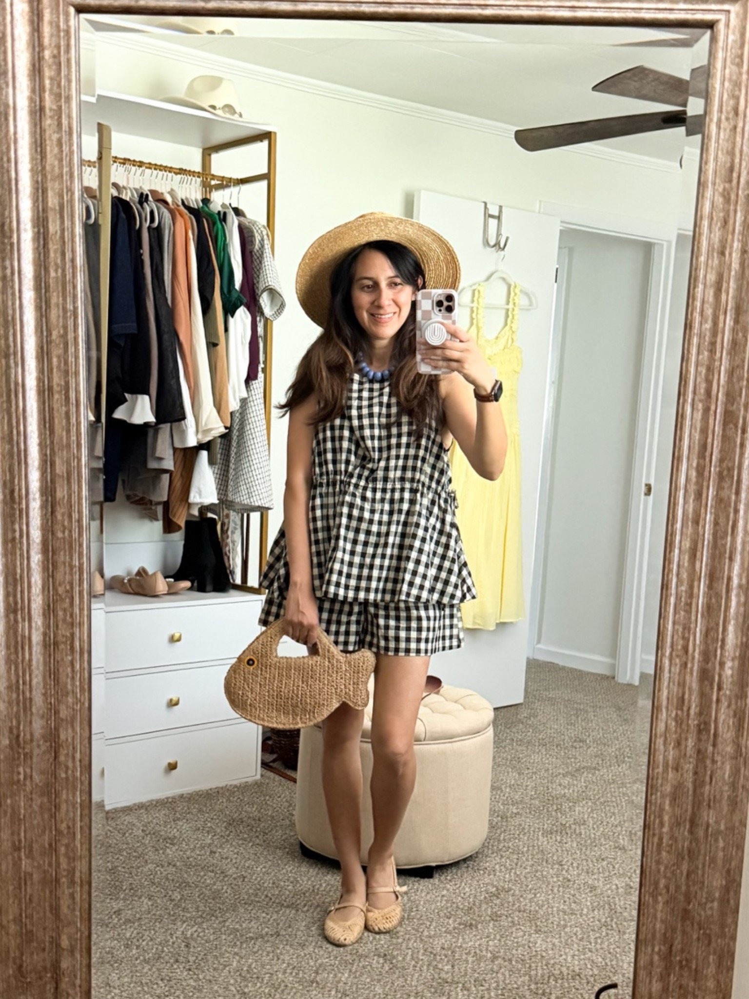 This is what happens when you stop dressing boring for summer

Somewhere along the way, we started treating summer outfits like they only needed to be “comfortable.”

This matching gingham set is good for 
• cute vacation outfits
• lightweight two-piece sets
• casual summer outfits for women in their 30s & 40s
• woven summer bags and straw hat outfit ideas

Perfect for beach towns, brunch, vacation days, summer markets, or just romanticizing everyday errands 

Save this for your next summer outfit idea

#LTKootd #LTKOver40 #LTKSeasonal