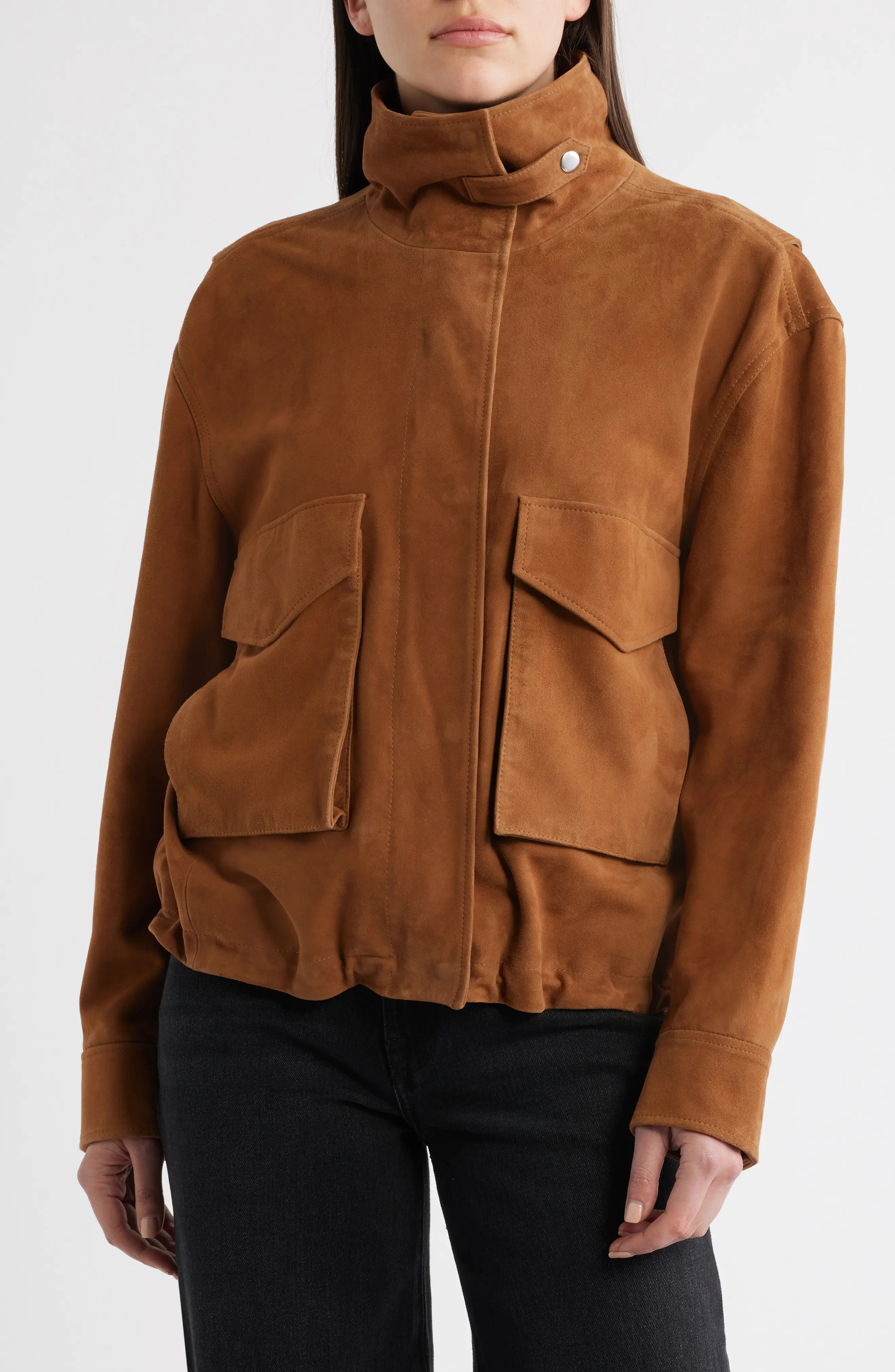 Suede Bubble Jacket (Women) | Nordstrom | Nordstrom