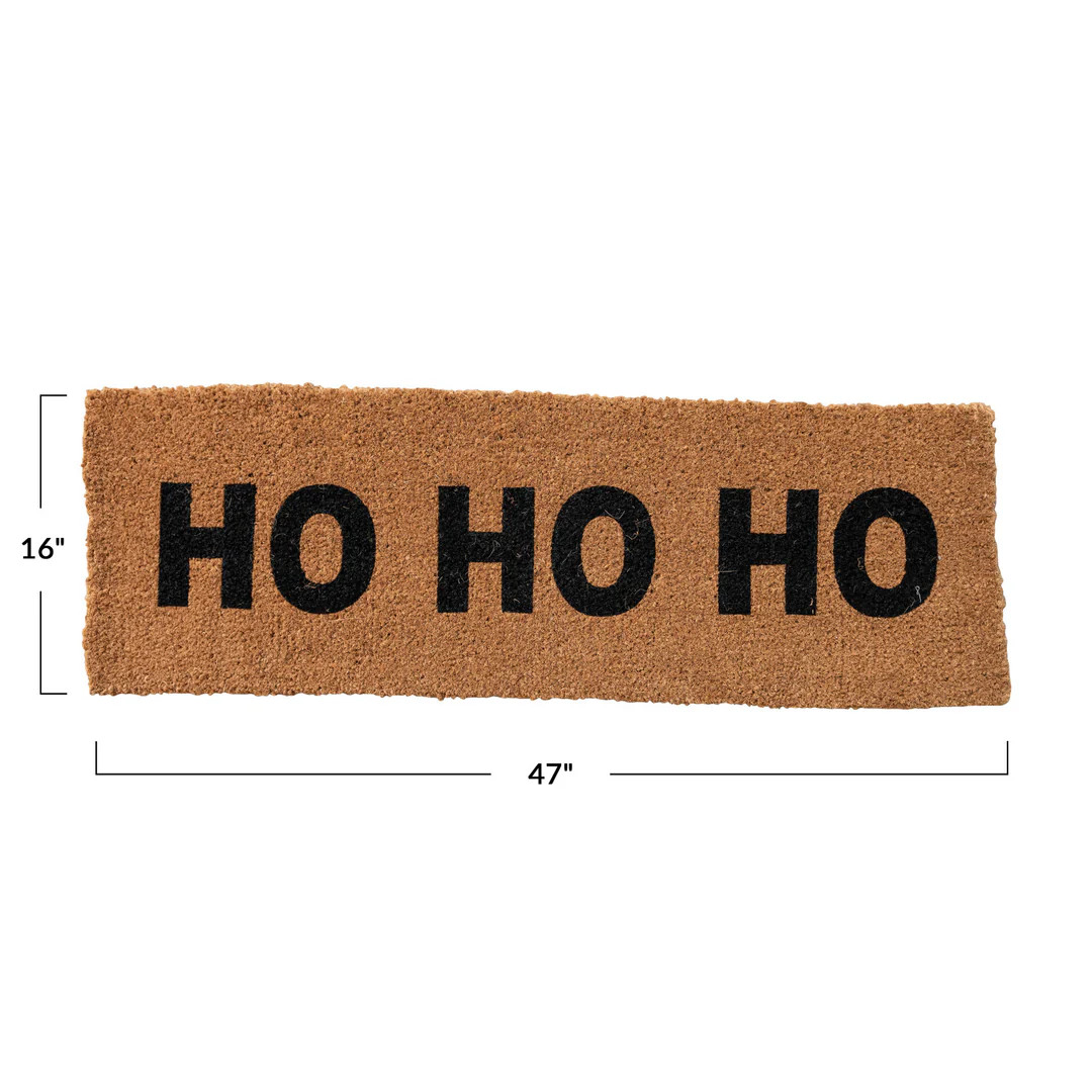 "HO HO HO" Double Doormat | Modern Locke