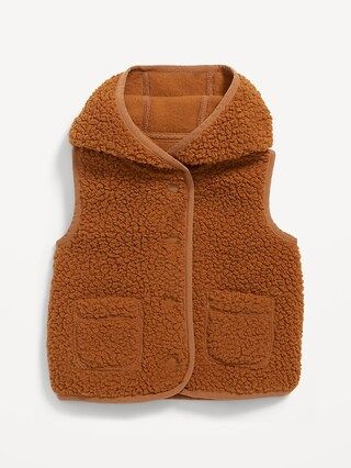 Unisex Cozy Hooded Sherpa Vest for Baby | Old Navy (CA)