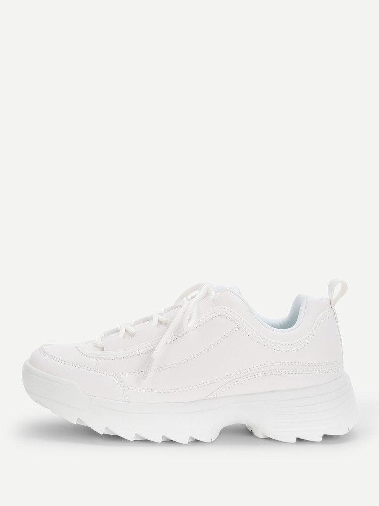 Lace-up Chunky Sole Sneakers | SHEIN