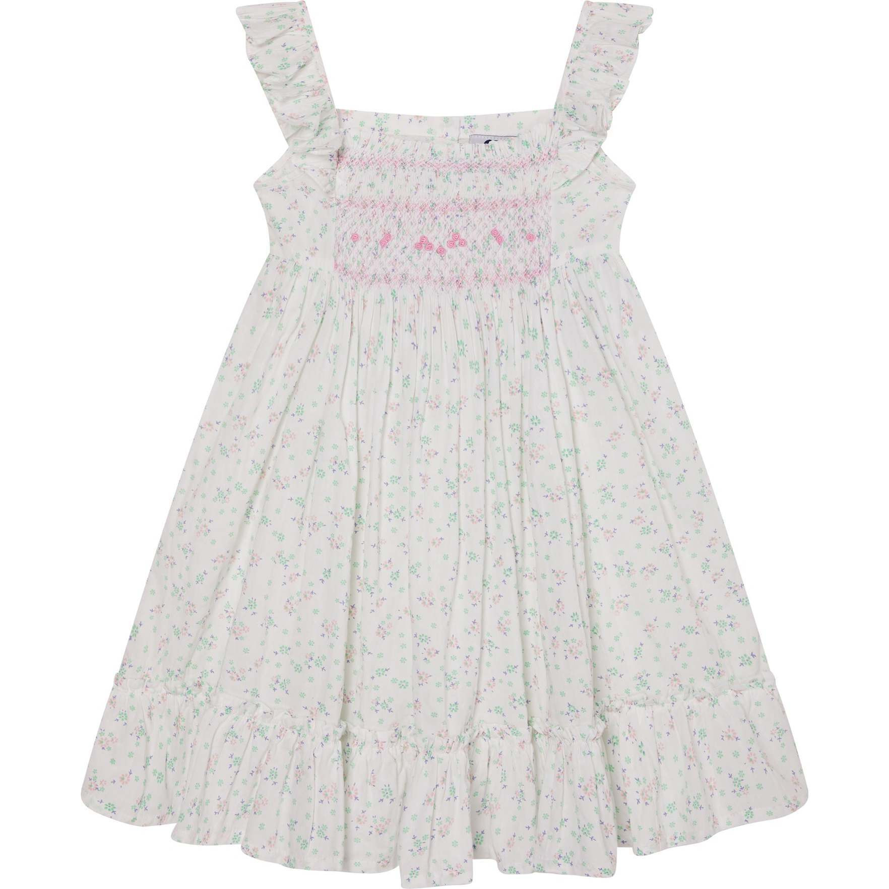 Girls Cotton Sundress Bliss, White | Maisonette
