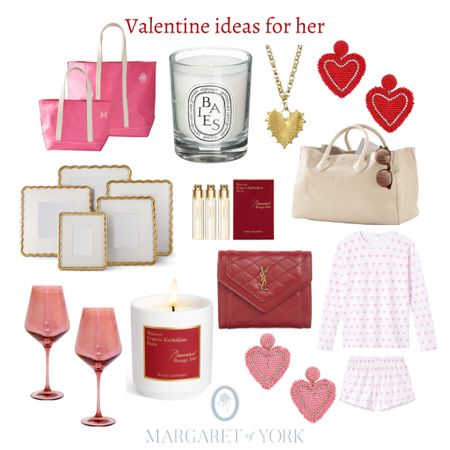 Valentines, heart earrings, perfume, candle, Bacharach rouge 540, pink, wine, glasses, gold frame, gold, scallops, gold, heart, necklace, pink, tote, valentine, pajamas, handbag, women’s traditional style, classic style, prep, preppy style, valentine, gift, ideas, valentines for her 

#LTKFind #LTKhome #LTKbeauty