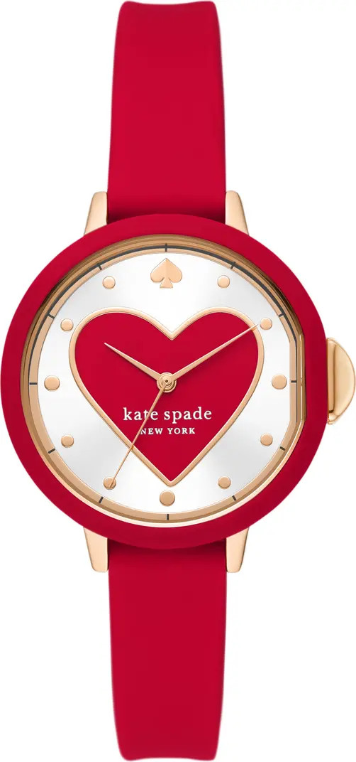 kate spade new york park row silicone strap watch, 34mm | Nordstrom | Nordstrom