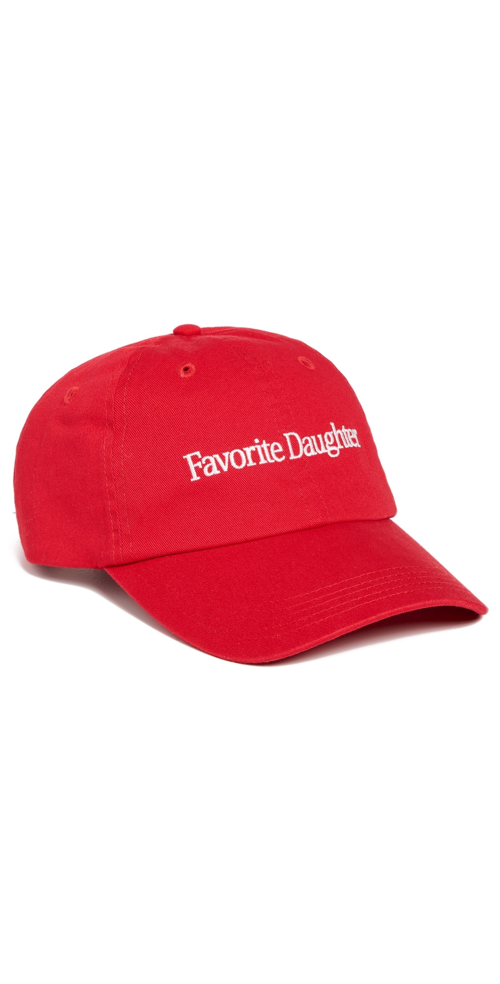 Favorite Daughter Classic Logo Baseball Cap Red/White One Size | Shopbop