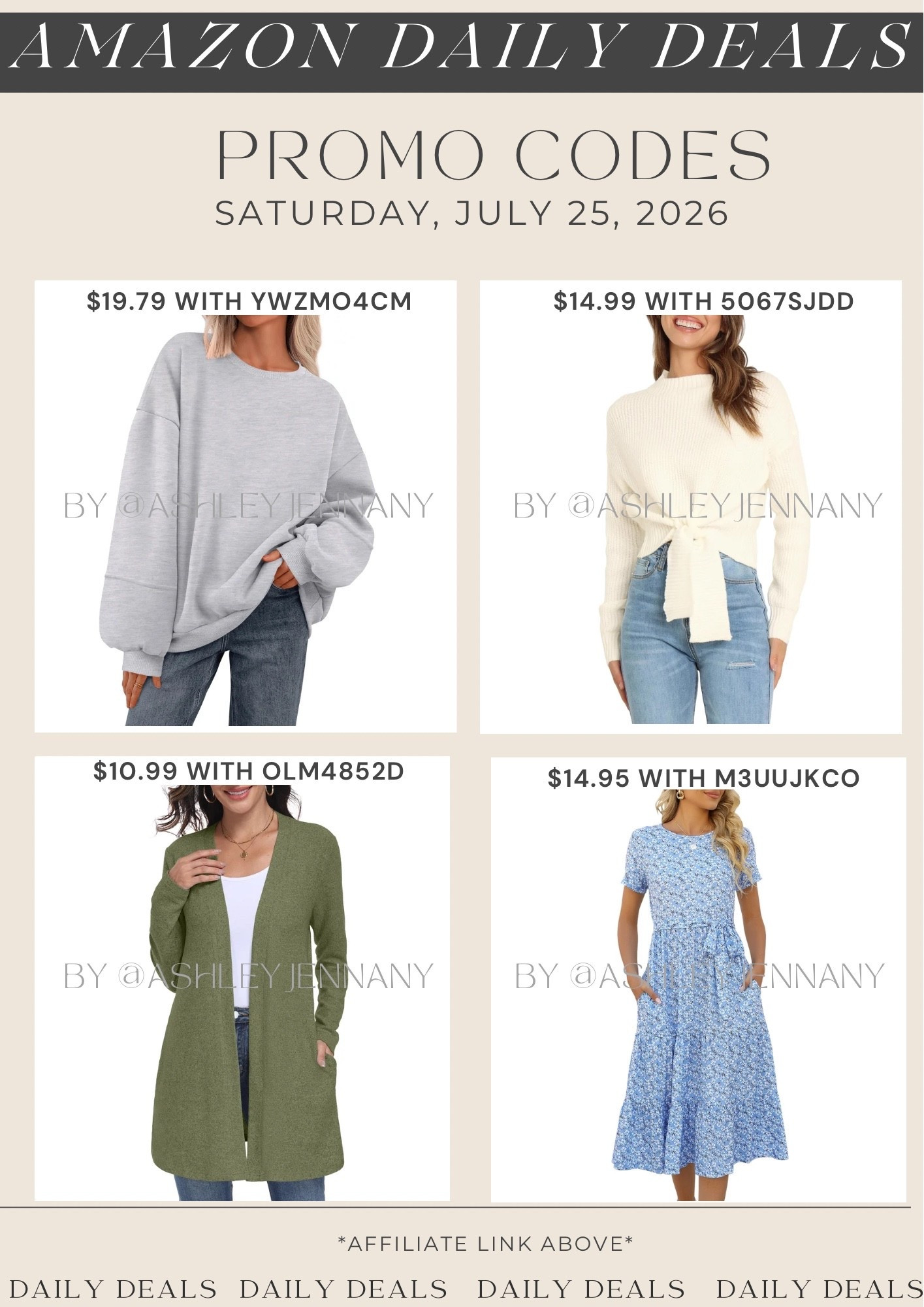 Amazon deals

#LTKSeasonal #LTKMidsize #LTKSaleAlert
