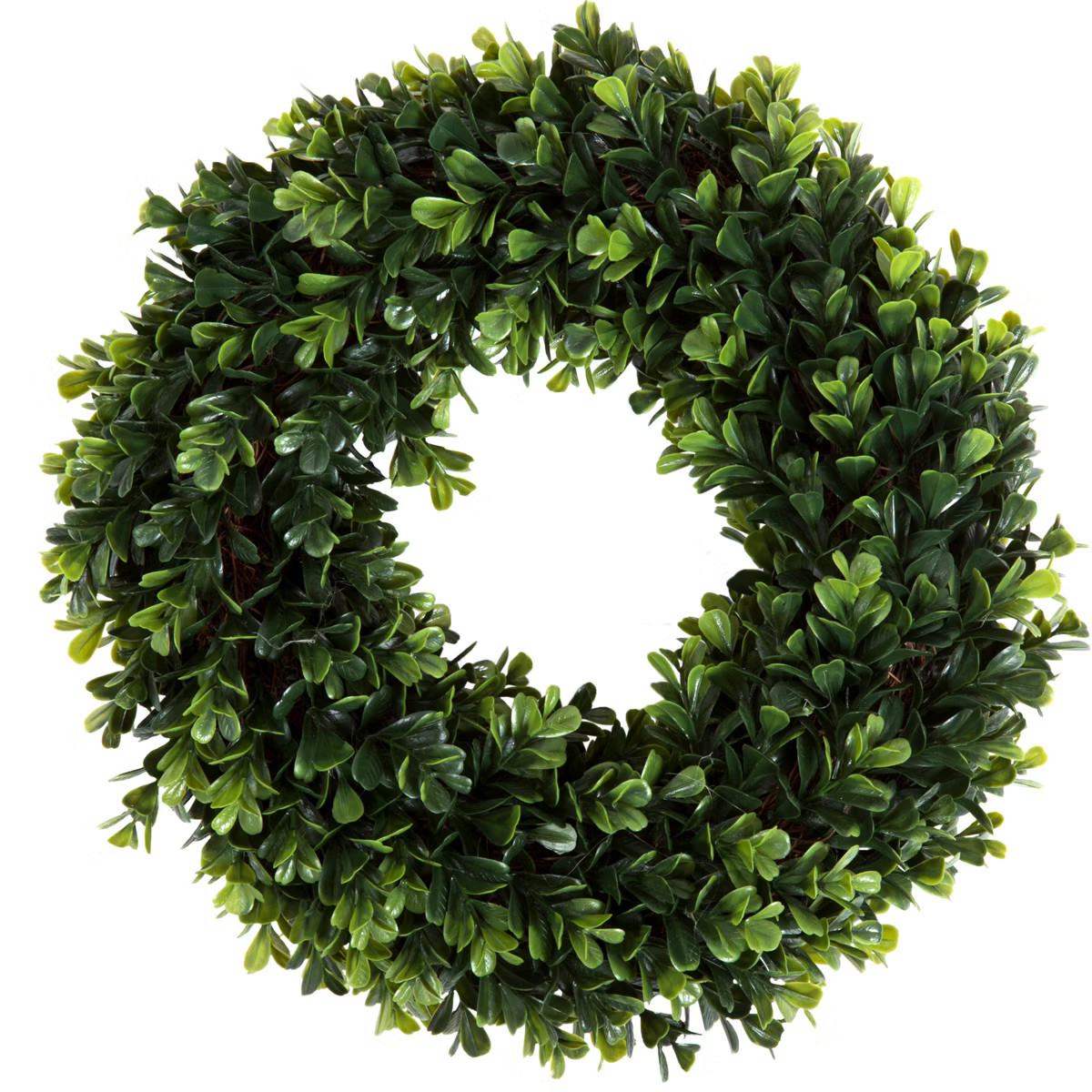 Nature Spring 12-Inch Boxwood Wreath - Round UV Resistant Artificial Spring, Summer, Fall, or Win... | Target
