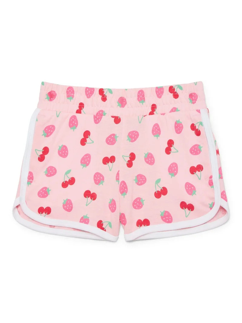 Wonder Nation Girls Dolphin Hem Shorts, Sizes 4-18 & Plus | Walmart (US)