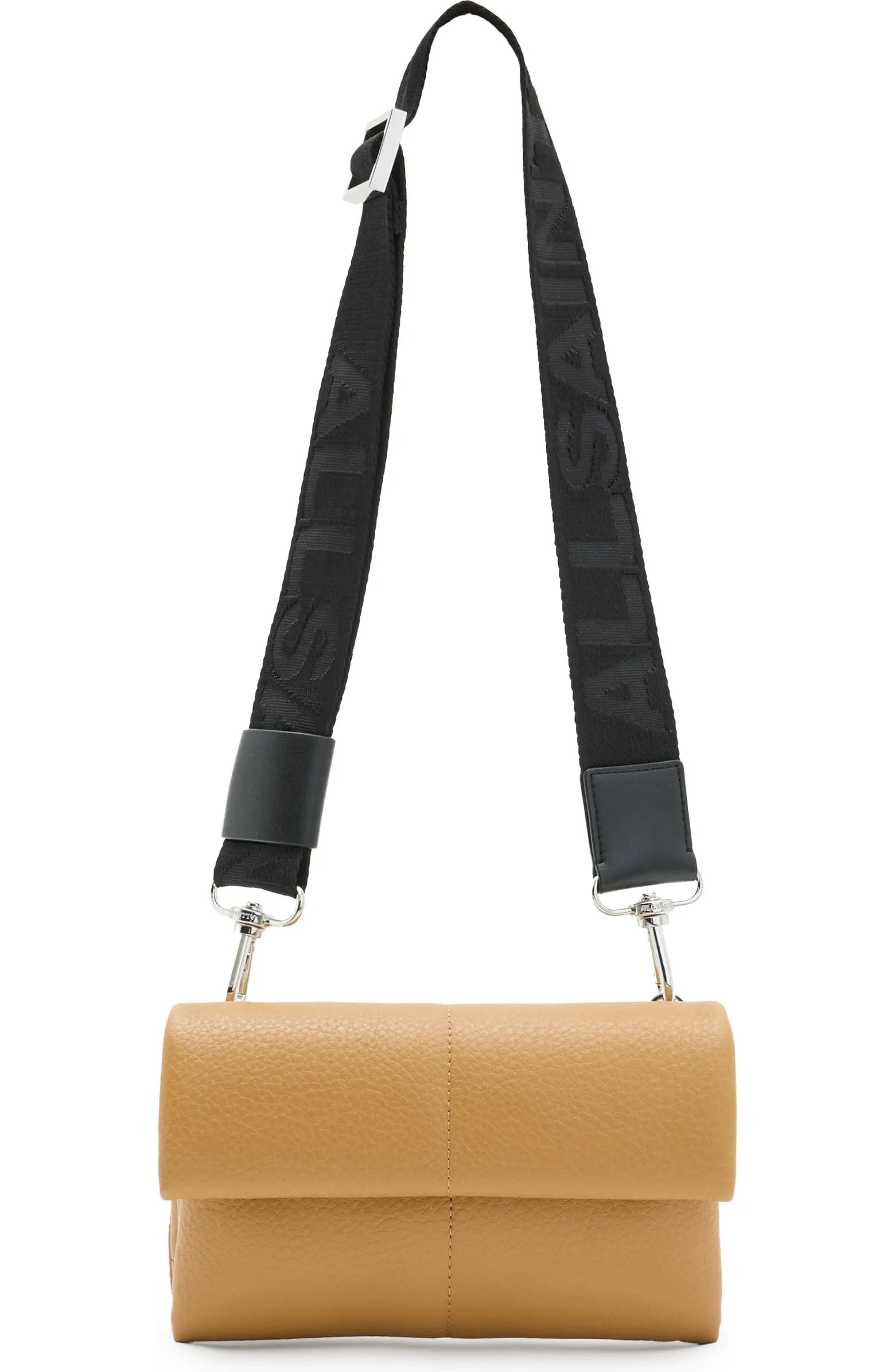 Ezra Logo Strap Leather Crossbody Bag | Nordstrom