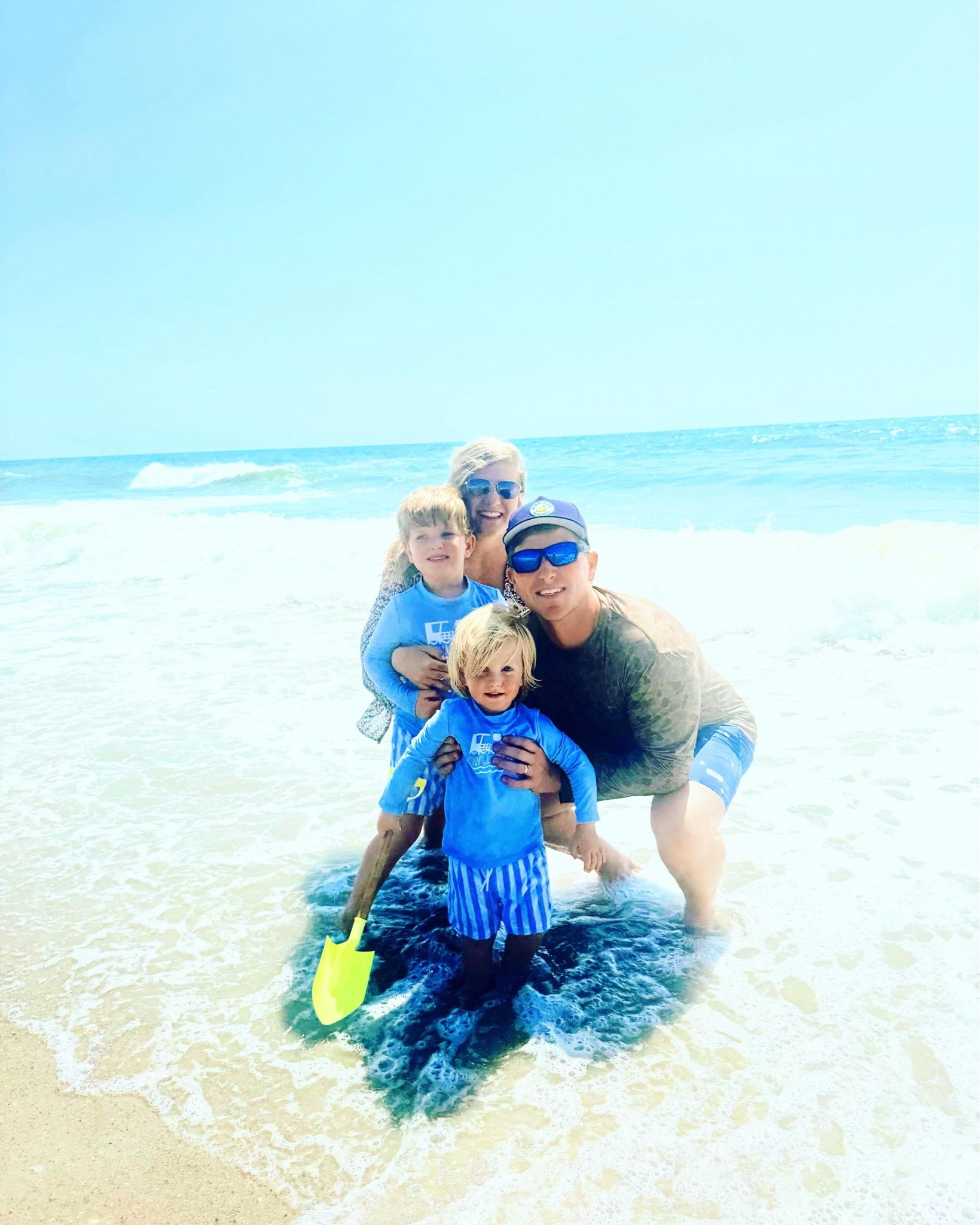 Nothin’ better than our annual LDW ❤️🤍💙 down by the sand and sea 🌊 - soaking up the sun ☀️, playing by the water 💦, watching sunrise/sunsets 🌅 (& thunderstorms!! ⛈️) over the deck 🪵, and making the sweetest memories with our lil’ beach 🏝️ babies!! 👶🏼 🎞️ And today we are about to head off with my parents for another fun LDW 🇺🇸 tradition ⚓️ out on the Intracoastal Waterway and these cuties are oh so excited!!! 🥰⛵️🚤 #labordayweekend #labordaytradition #labordayatthebeach #onbeachtime #lasthoorahofsummer