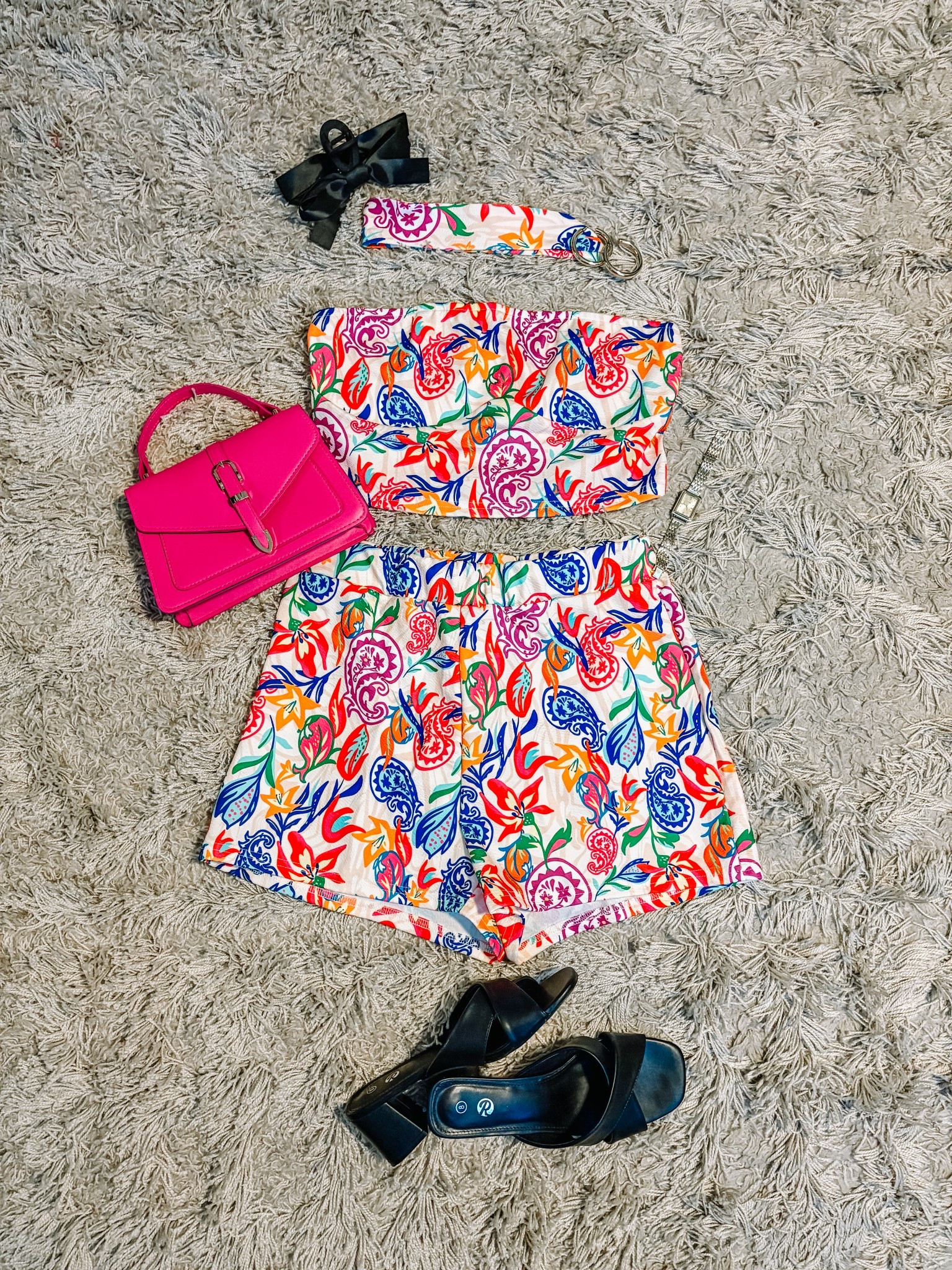 Summer Outfit 🩷
How cute is this summer set!! Perfect for vacation or a fun night out!! 
The Set & Purse are both on sale!!
Everything fits TTS!!

#LTKSaleAlert #LTKFindsUnder50 #LTKStyleTip