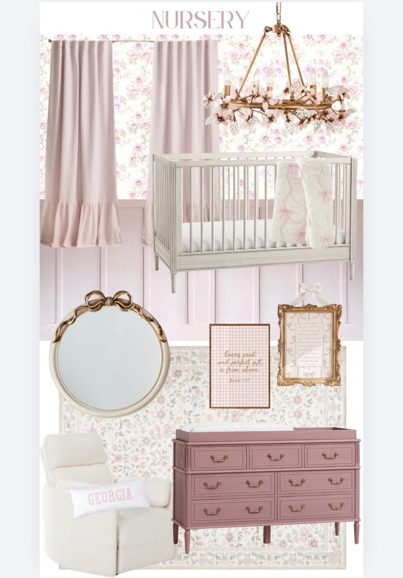 Girls nursery room ideas 🌸🎀

Home decor inspo, baby decor, nursery inspo, baby girls room

#LTKHome