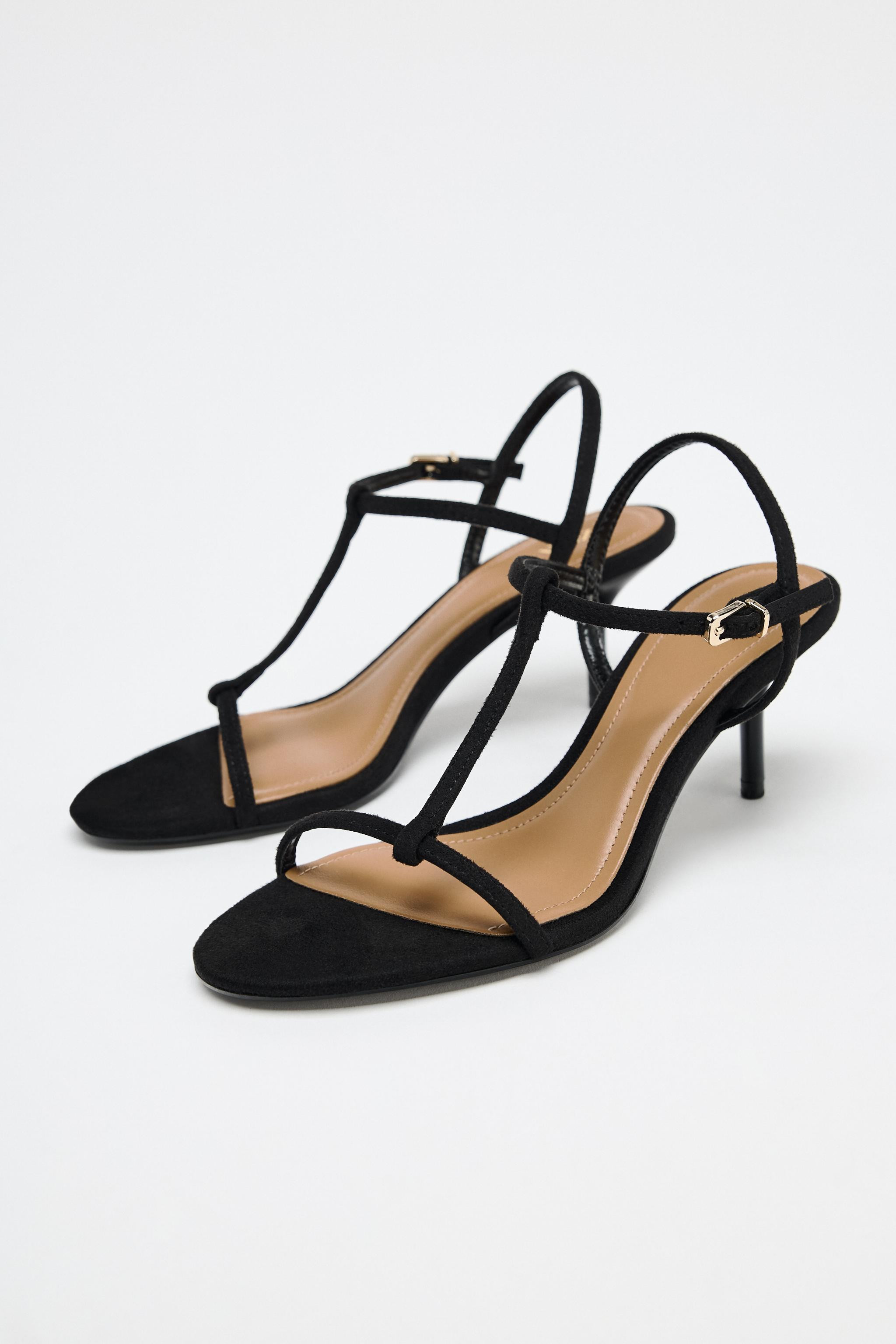 HIGH HEELED STRAP SANDALS | Zara US