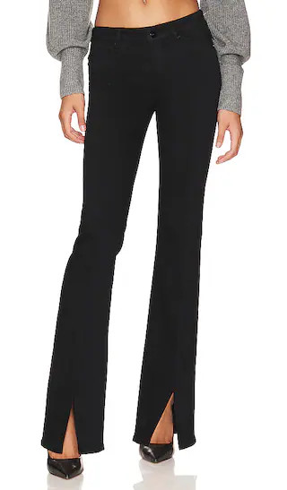 Sloane Straight With Slit in Black Shadow | Revolve Clothing (Global)