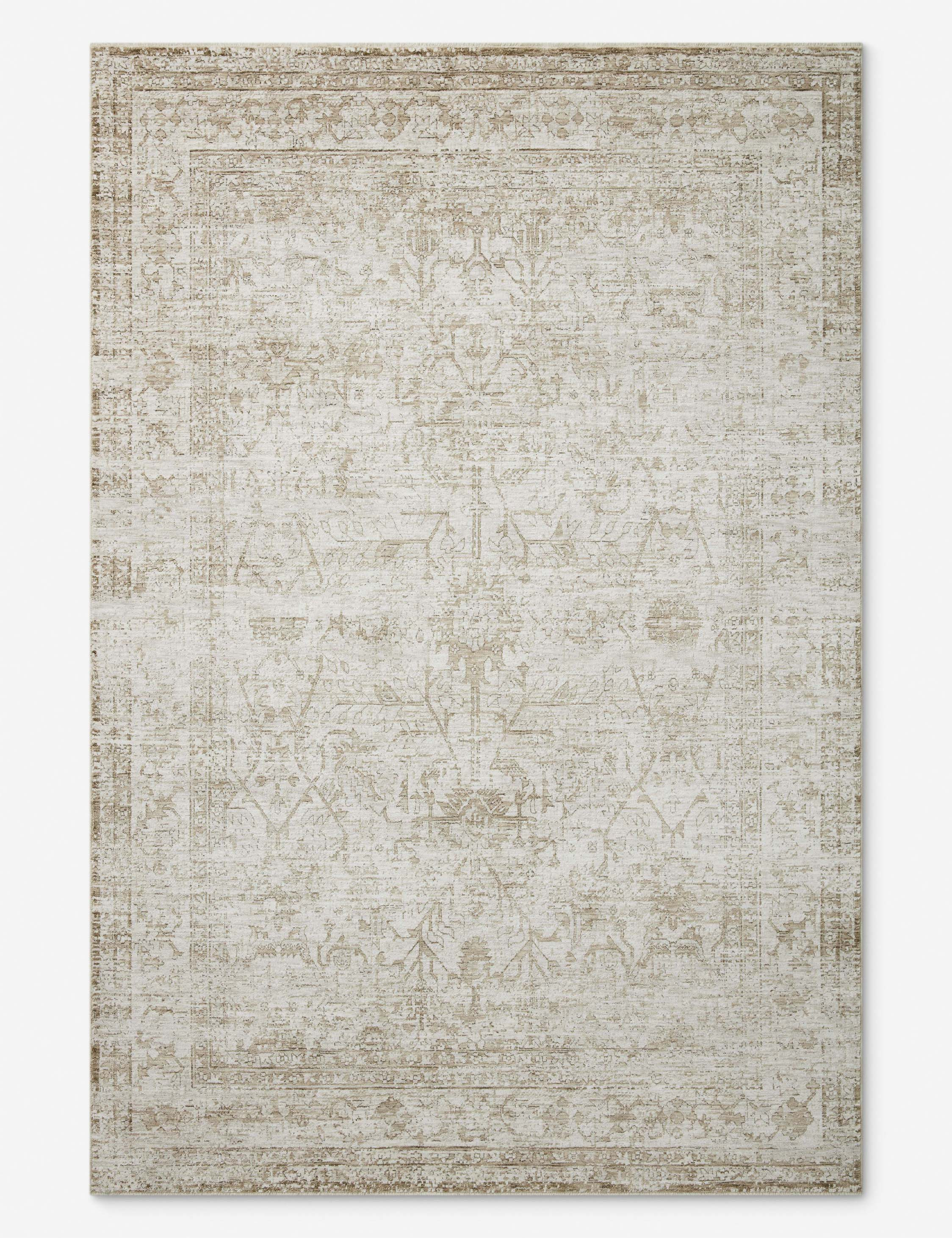 Honora Rug by Amber Lewis x Loloi, Ivory and Natural, 3'9" x 5'9 | Lulu and Georgia 