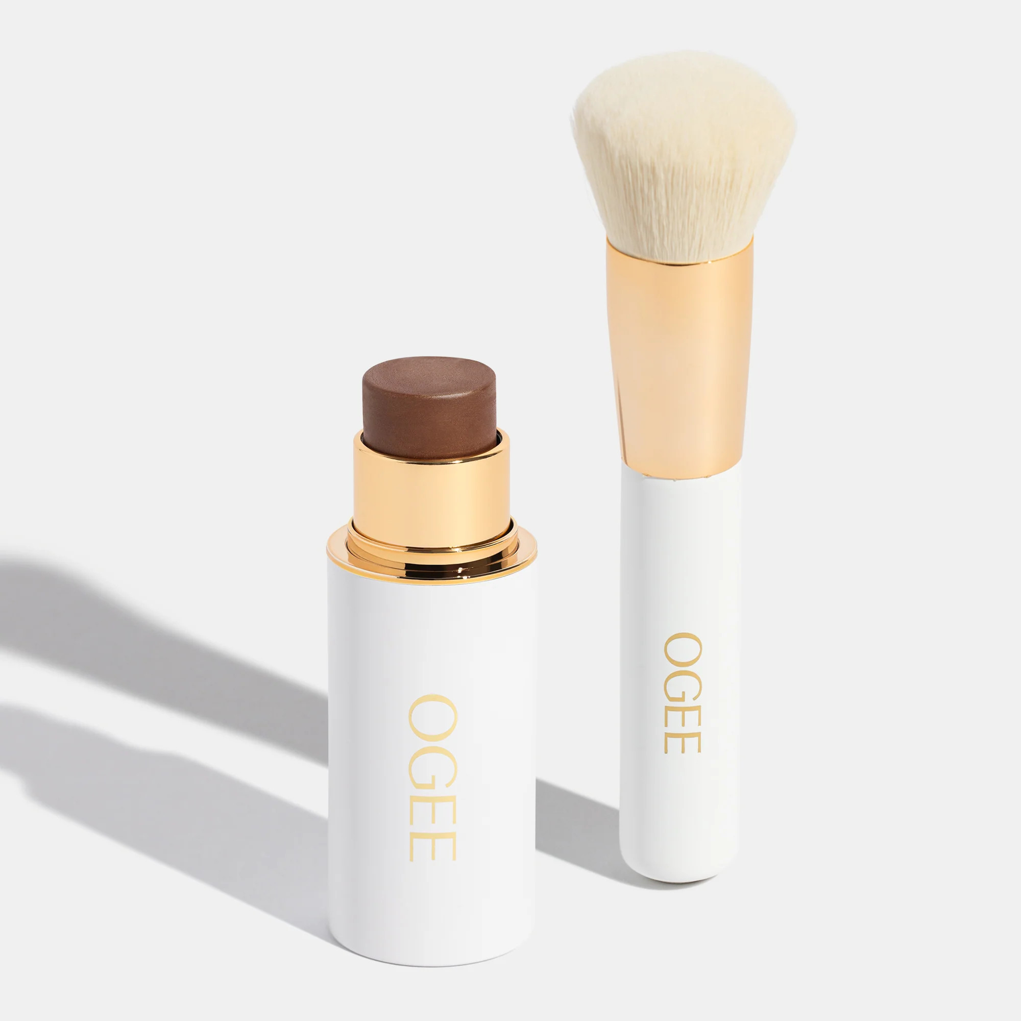 Bronze & Blend Duo including Copper Face Stick and Blender Brush by Ogee Organic Skincare & Makeup | Ogee