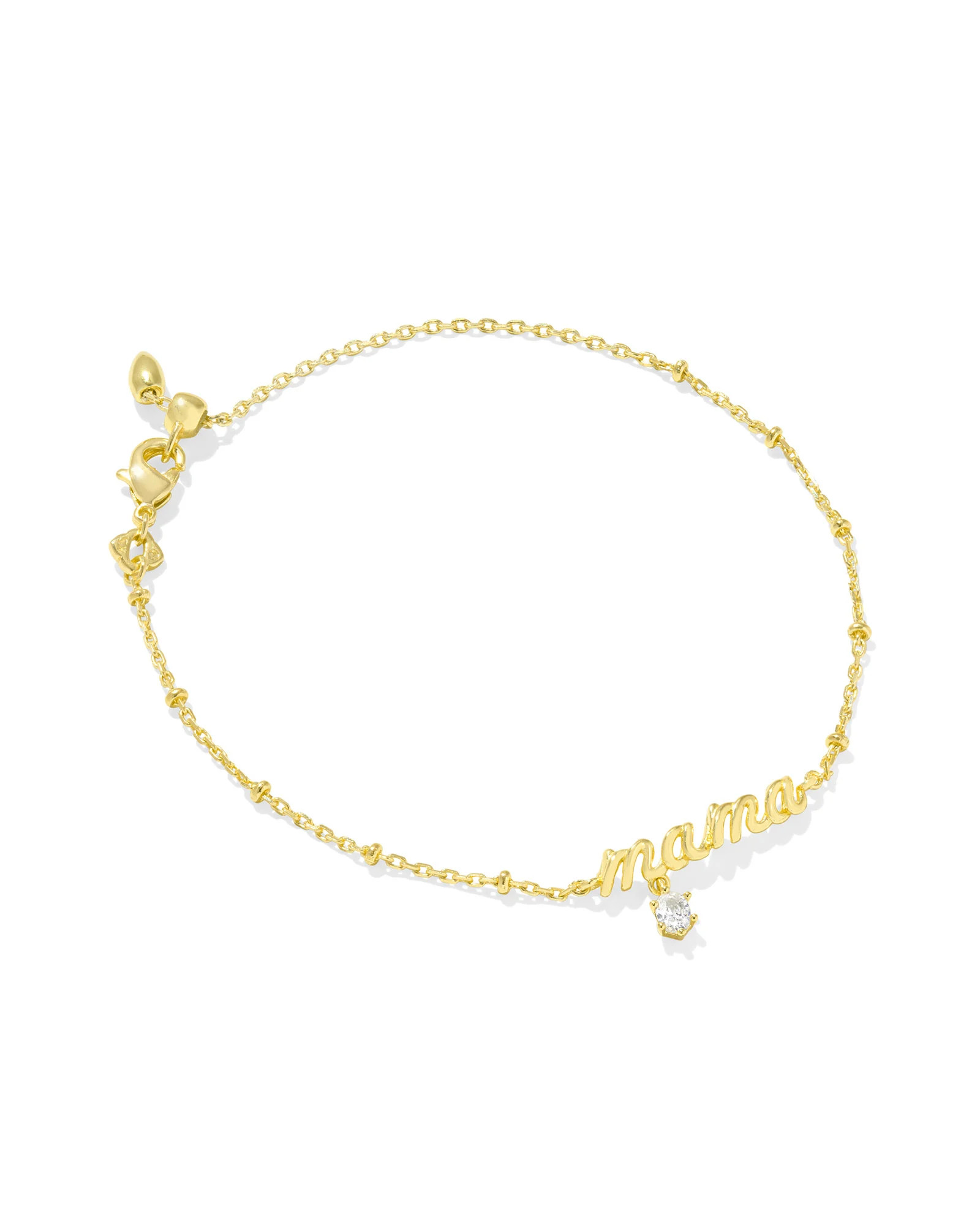 Mama Gold Crystal Delicate Chain Bracelet | Kendra Scott