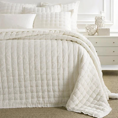 Lush Linen Ivory Puff - Twin/Twin XLarge | Annie Selke