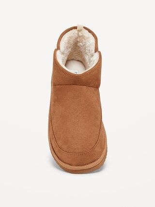 Faux-Suede Sherpa-Lined Booties for Women | Old Navy (US)