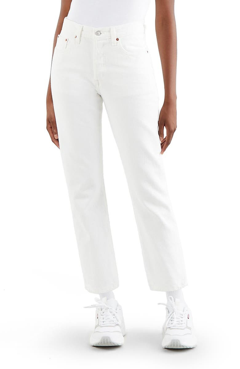 501® High Waist Crop Straight Leg Jeans | Nordstrom | Nordstrom